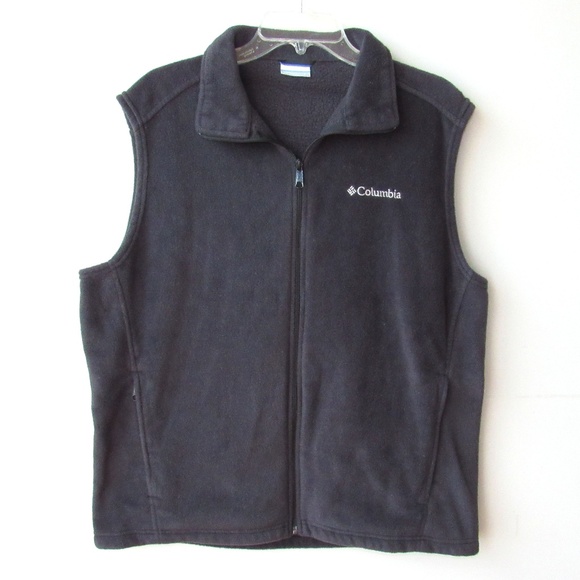 Columbia Jackets & Blazers - Columbia Women's Full Zip Black Fleece Vest Size L